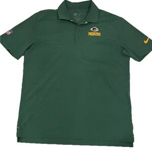 Packers NFL Nike Dri-Fit Polo Short Sleeve Men’s On-Field Size Medium